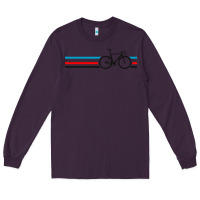 Plum bike stripes Long Sleeve Tee - artisFamous