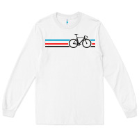 White bike stripes Long Sleeve Tee - artisFamous