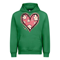 Emerald floral pink glitter heart Urban Hoodie - Jasminsmagicworld