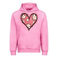 Fuchsia Pink floral pink glitter heart Urban Hoodie - Jasminsmagicworld