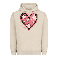 Pigment French Oak floral pink glitter heart Urban Hoodie - Jasminsmagicworld