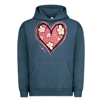 Pigment Midnight Navy floral pink glitter heart Urban Hoodie - Jasminsmagicworld