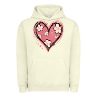 Pigment Pistachio floral pink glitter heart Urban Hoodie - Jasminsmagicworld