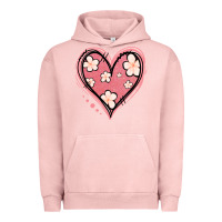 Pigment Salmon floral pink glitter heart Urban Hoodie - Jasminsmagicworld
