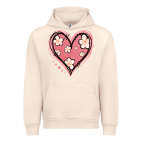 Sandshell floral pink glitter heart Urban Hoodie - Jasminsmagicworld