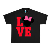 Black Minnie Mouse Urban Heavy Tee - CowhideDigitalArt