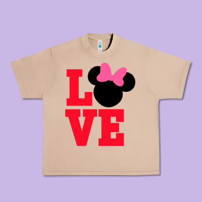 Minnie Mouse Urban Heavy Tee Designed By Cowhidedigitalart