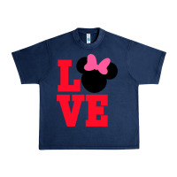 Navy Minnie Mouse Urban Heavy Tee - CowhideDigitalArt