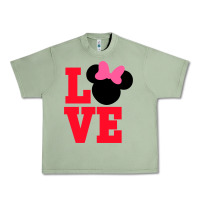 Oil Green Minnie Mouse Urban Heavy Tee - CowhideDigitalArt
