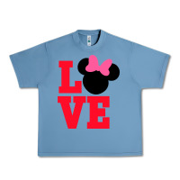 Pebble Blue Minnie Mouse Urban Heavy Tee - CowhideDigitalArt