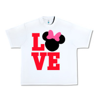 White Minnie Mouse Urban Heavy Tee - CowhideDigitalArt