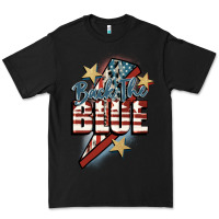 Black Back the blue Premium Tee - FaDigitalArtStudio