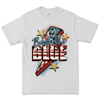 Dove Grey Back the blue Premium Tee - FaDigitalArtStudio