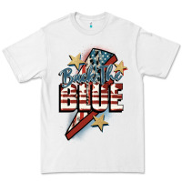 White Back the blue Premium Tee - FaDigitalArtStudio
