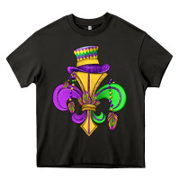 Asphalt fleur de lis Heavy Core Tee - OliviaCreatesArt