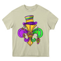 Mossy fleur de lis Heavy Core Tee - OliviaCreatesArt