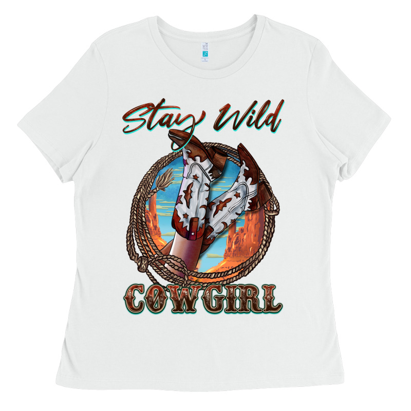 Stay Wild Cowgirl Ladies Tee by FaDigitalArtStudio | Teevron