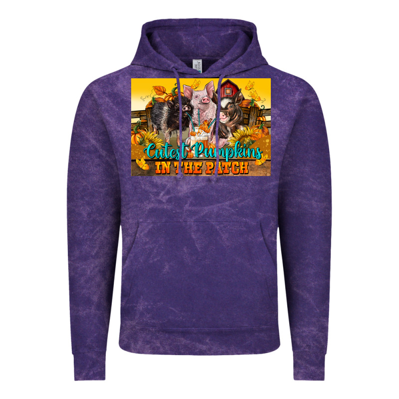 Cutest Pumpkin In The Patch Pig Vintage Hoodie by LillyAllenDesigns | Teevron