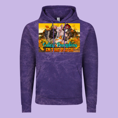 Cutest Pumpkin In The Patch Pig Vintage Hoodie Designed By Lillyallendesigns