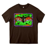 Chocolate Brown bat shit crazy with background Heavy Core Tee - Jasminsmagicworld
