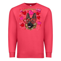 Cardinal valentine's german shepherd Premium Sweatshirt - RanaPortraitStore
