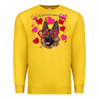 Lemon valentine's german shepherd Premium Sweatshirt - RanaPortraitStore