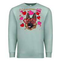 Seafoam valentine's german shepherd Premium Sweatshirt - RanaPortraitStore