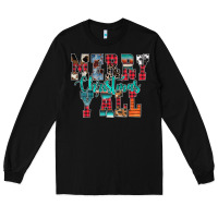 Black merry christmas y'all Long Sleeve Tee - CowhideDigitalArt