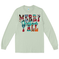 Matcha merry christmas y'all Long Sleeve Tee - CowhideDigitalArt