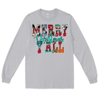 Moon Dust merry christmas y'all Long Sleeve Tee - CowhideDigitalArt