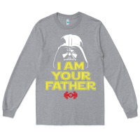 Heather Grey i am your father darth vader for dark Long Sleeve Tee - artisFamous
