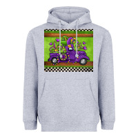 Heather Grey mardi gras truck Heavyweight Hoodie - Jasminsmagicworld