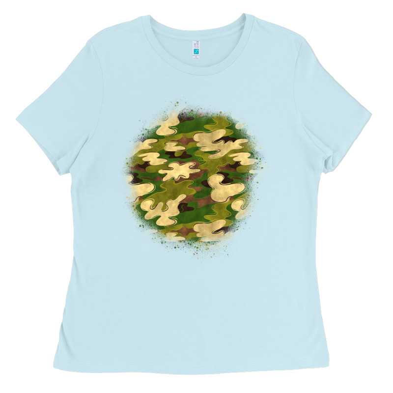 Camouflage Patch 2 Ladies Tee by BundleAndBundleShop | Teevron