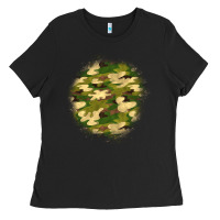 Black camouflage patch 2 Ladies Tee - BundleAndBundleShop