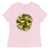 Bubblegum Pink camouflage patch 2 Ladies Tee - BundleAndBundleShop