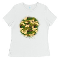 White camouflage patch 2 Ladies Tee - BundleAndBundleShop
