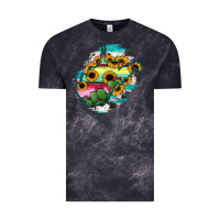 Cloud Black west virginia map sunflower cactus serape Vintage Tee - RanaPortraitStore
