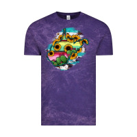 Cloud Purple west virginia map sunflower cactus serape Vintage Tee - RanaPortraitStore
