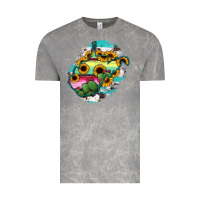Cloud Rock west virginia map sunflower cactus serape Vintage Tee - RanaPortraitStore