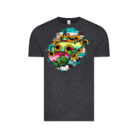 Vintage Black west virginia map sunflower cactus serape Vintage Tee - RanaPortraitStore