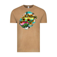 Vintage Camel west virginia map sunflower cactus serape Vintage Tee - RanaPortraitStore