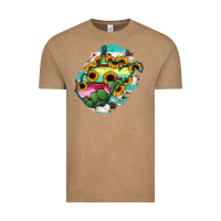 Vintage Coffee west virginia map sunflower cactus serape Vintage Tee - RanaPortraitStore