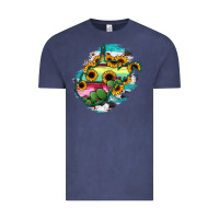 Vintage Denim west virginia map sunflower cactus serape Vintage Tee - RanaPortraitStore