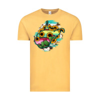 Vintage Mustard west virginia map sunflower cactus serape Vintage Tee - RanaPortraitStore