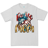 Dove Grey Police Mom Premium Tee - FaDigitalArtStudio