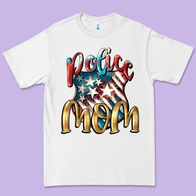 Police Mom Premium Tee Designed By Fadigitalartstudio