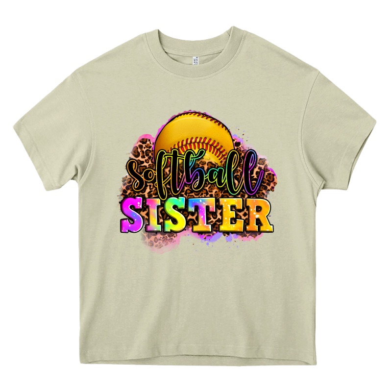 Softball Sister Heavy Core Tee by OliviaCreatesArt | Teevron