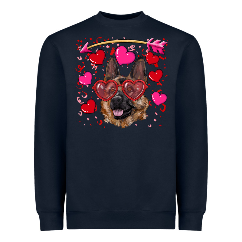 Valentine's German Shepherd Heavyweight Sweatshirt by RanaPortraitStore | Teevron