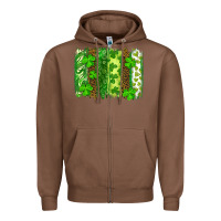 Chestnut st patricks day brush stroke Zipper Hoodie - RanaPortraitStore