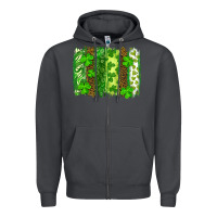 Smoke st patricks day brush stroke Zipper Hoodie - RanaPortraitStore